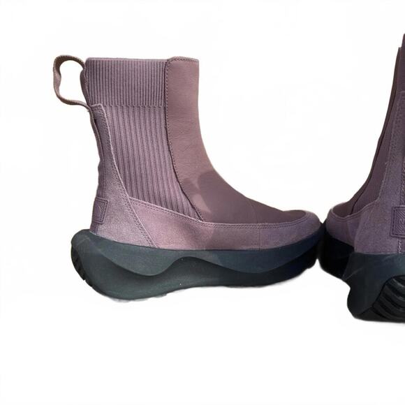 The North Face Halseigh Knit Waterproof Snow Boots – Women’s 7.5 Mauve NEW - Picture 3 of 5